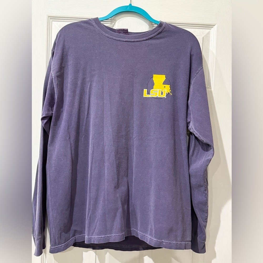 Women’s Long Sleeve LSU Tee, Size Large